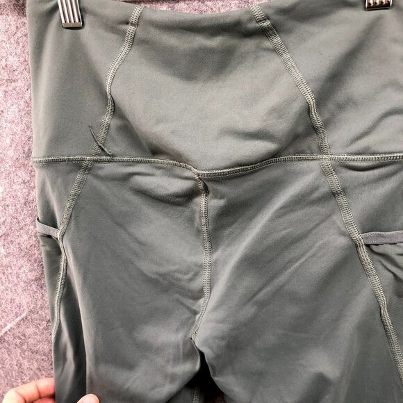 Victoria's Secret Active Leggings Womens XS High Rise Mesh Sides Sage Green - Picture 6 of 12